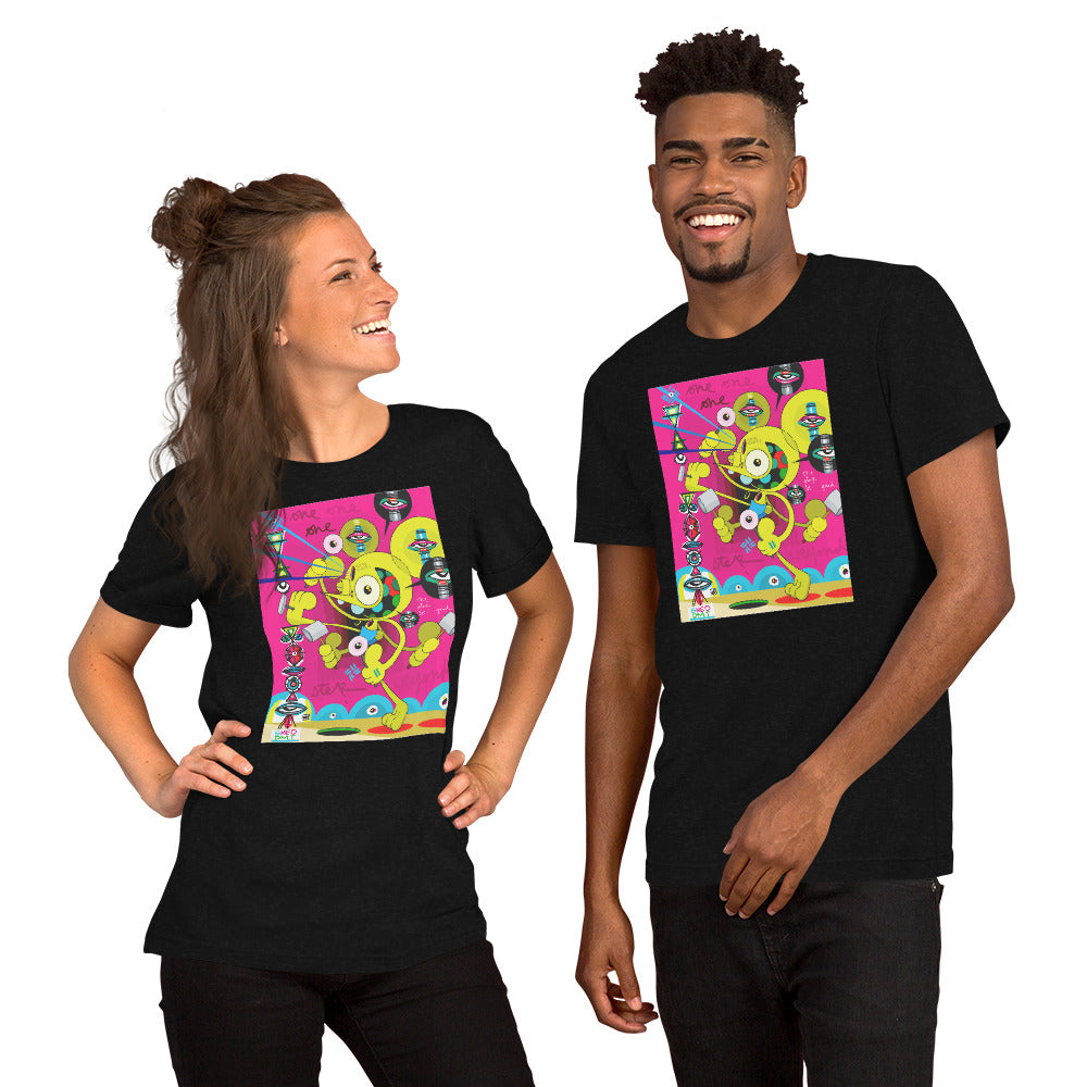 One Step Beyond - LEBO X DALEK - Lebo Short Sleeve Unisex T-Shirt